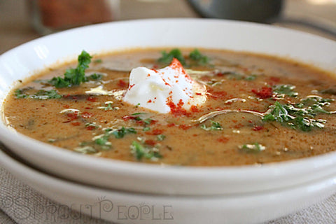 Hungarian Vegetable and Sprout Soup