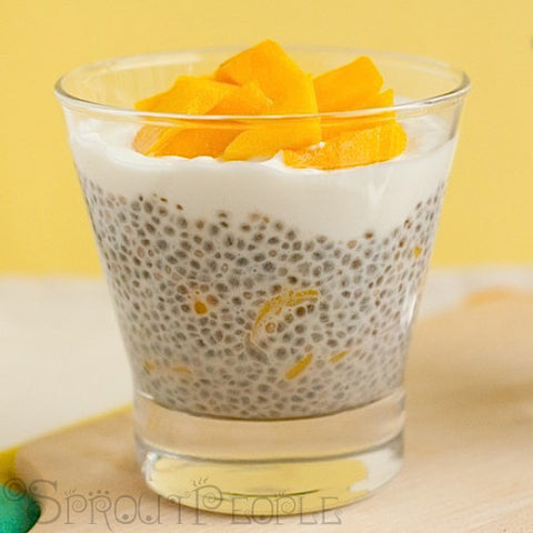 Overnight Coconut Mango Chia Pudding