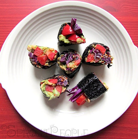 Sprouted Quinoa Maki Rolls