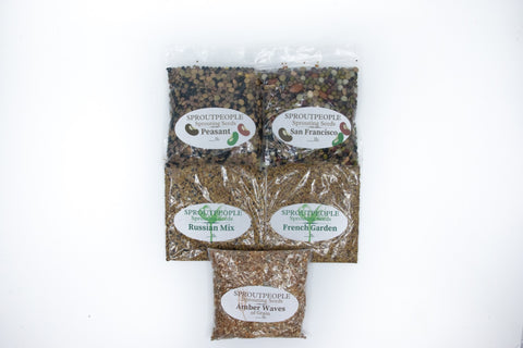 Sprouting Seed Sampler - 5 Variety